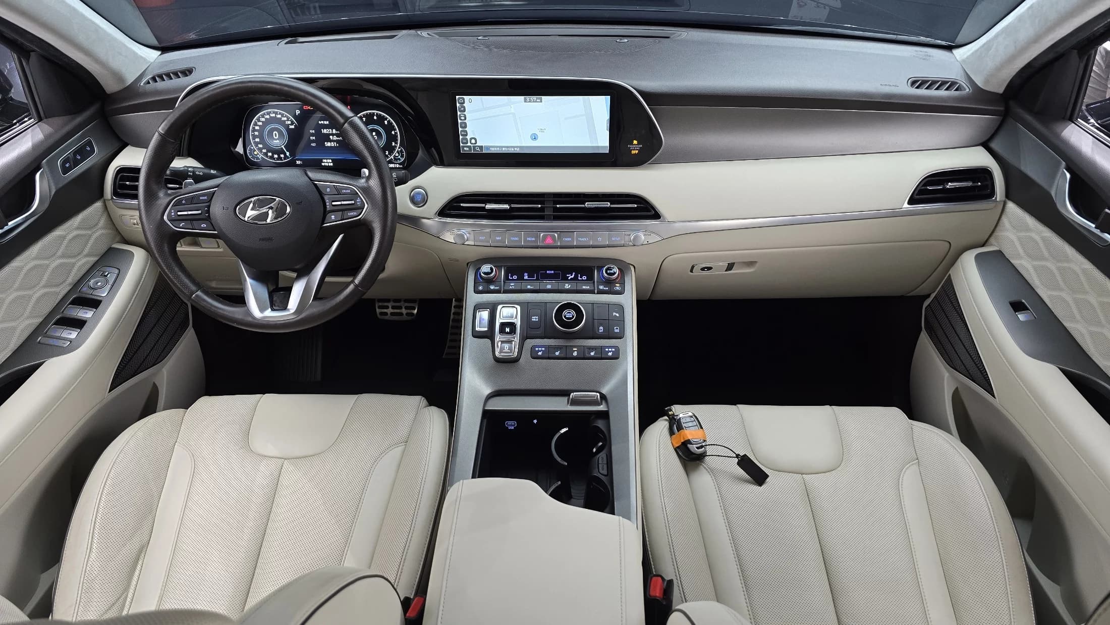 Hyundai Palisade Gasoline 3.8 2WD VIP, 2021 г. 108600 км. — фото 14