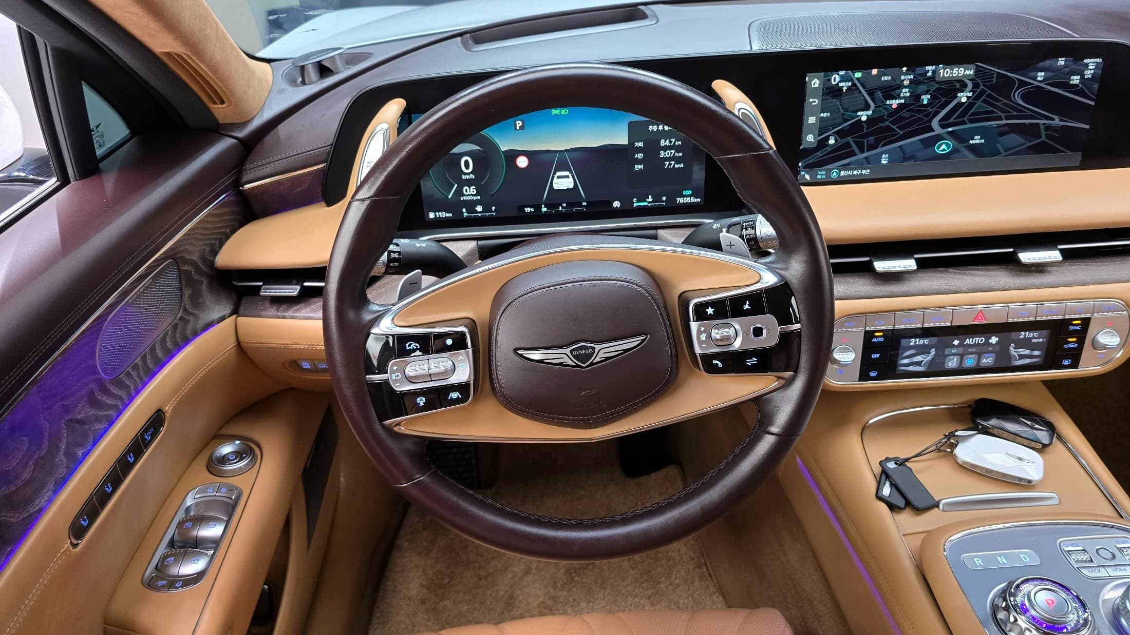 Genesis G90 Gasoline 3.5 Turbo AWD, 2022 г. 76637 км. — фото 14
