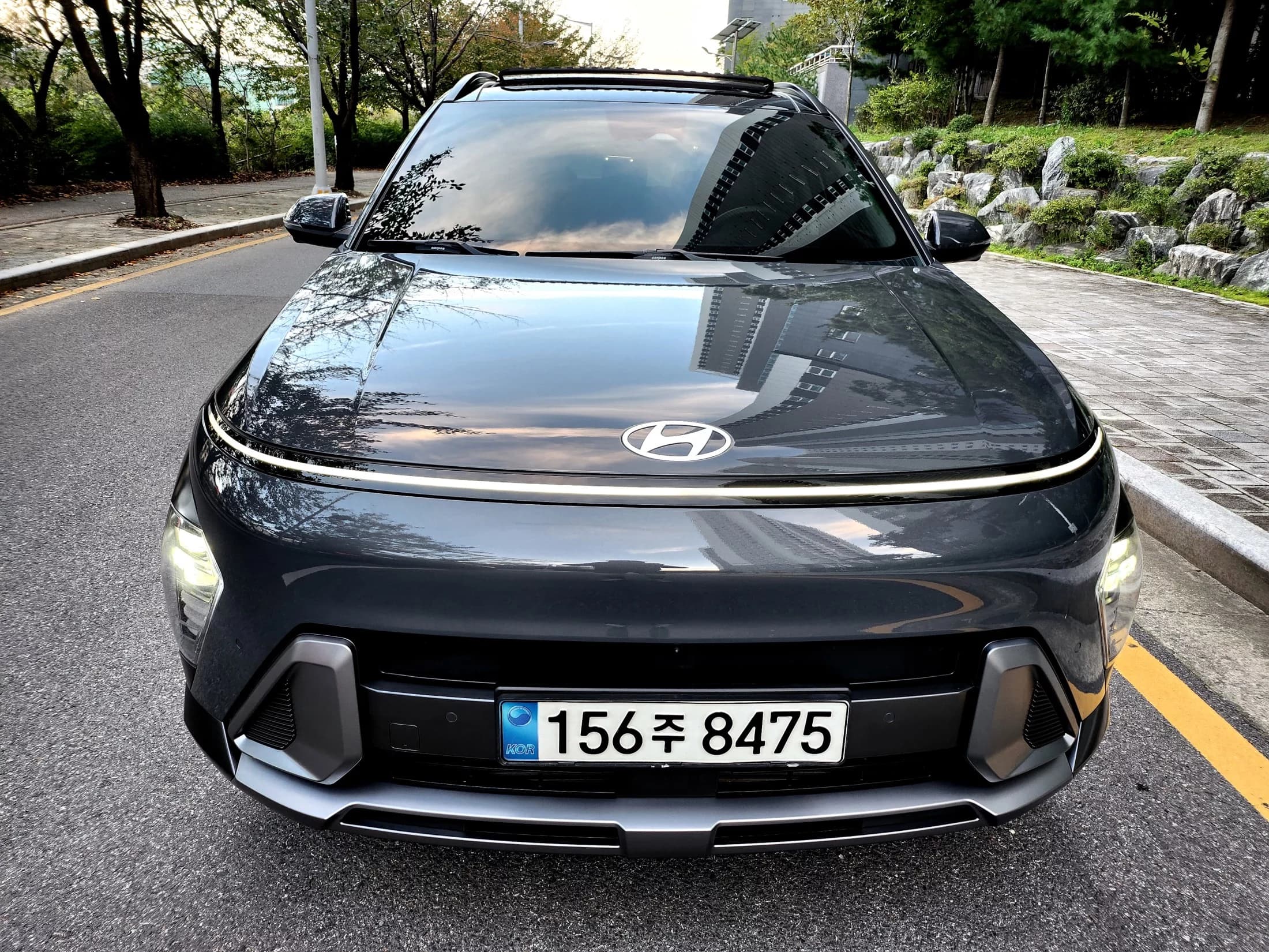 Hyundai Kona Gasoline 1.6 Turbo 2WD Inspiration, 2023 г. 50186 км. — фото 2