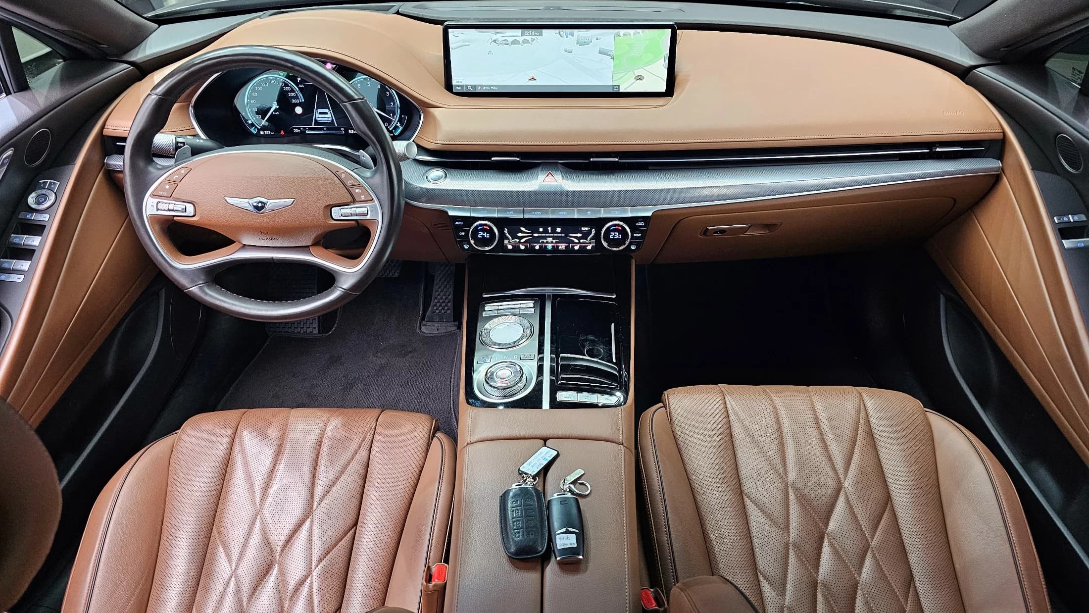 Genesis G80 Gasoline 2.5 Turbo 2WD, 2021 г. 79438 км. — фото 7