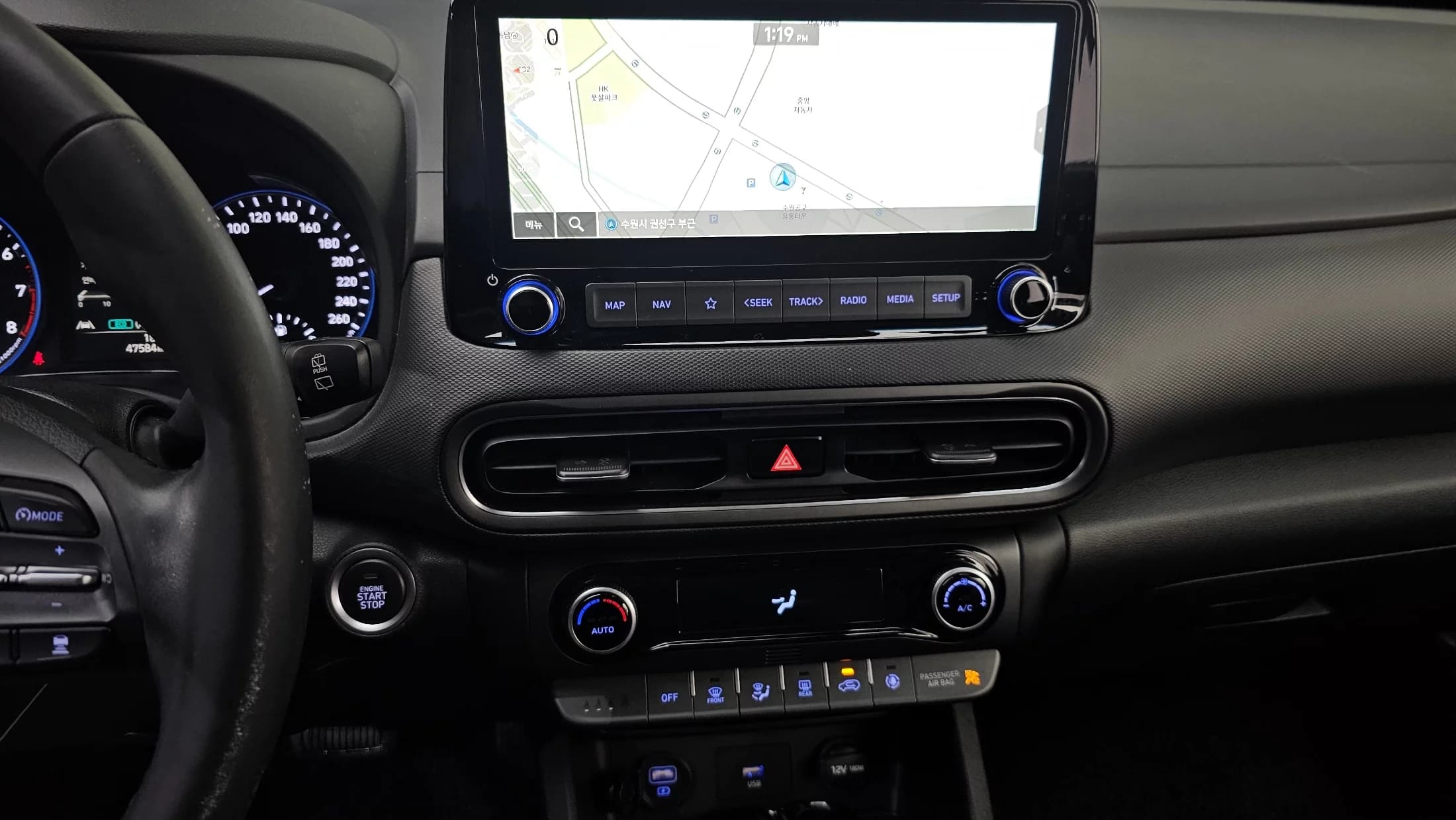 Hyundai Kona Gasoline 1.6 Turbo 2WD Modern, 2021 г. 47633 км. — фото 14