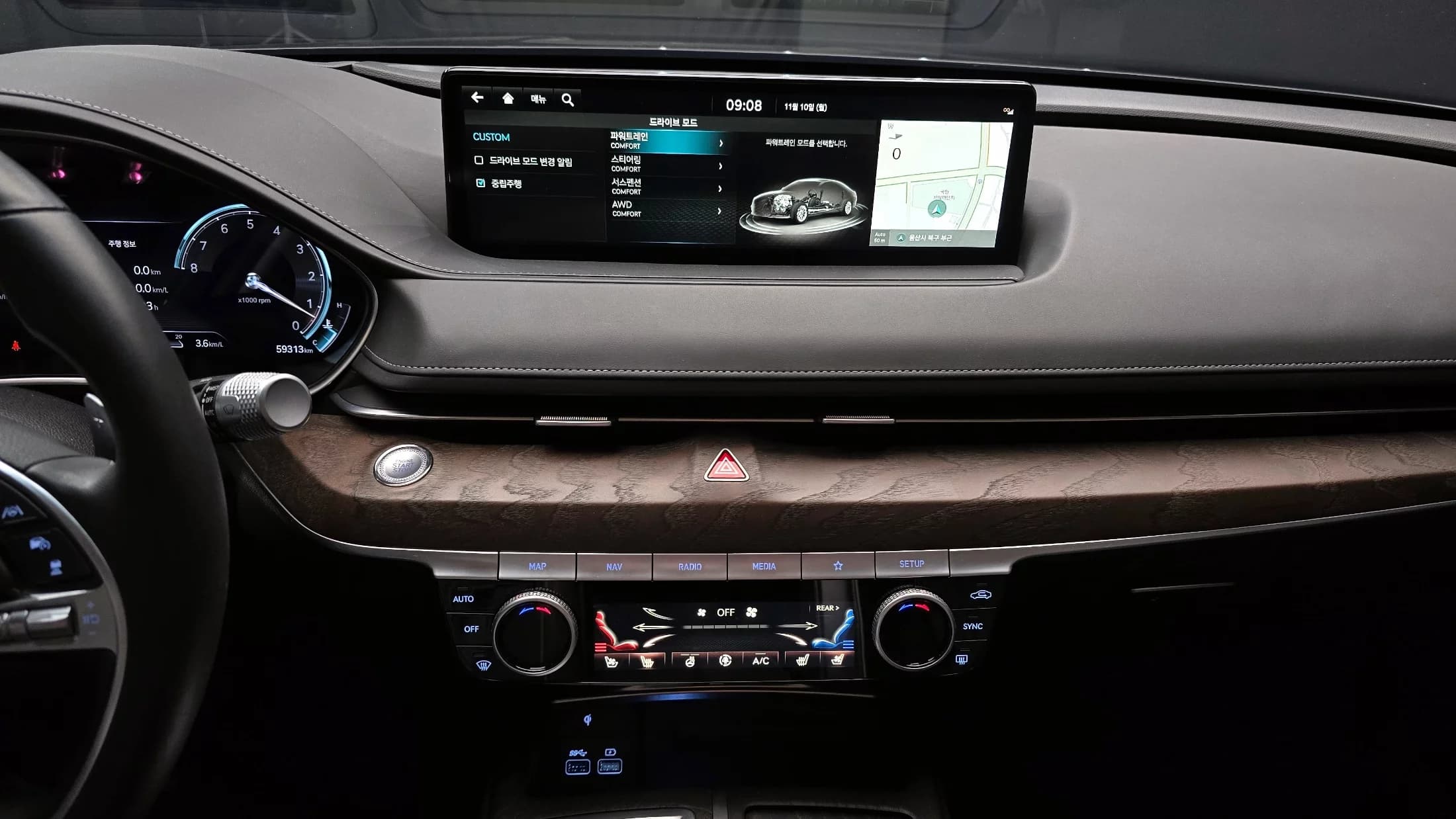 Genesis G80 Gasoline 3.5 Turbo AWD, 2021 г. 59432 км. — фото 14