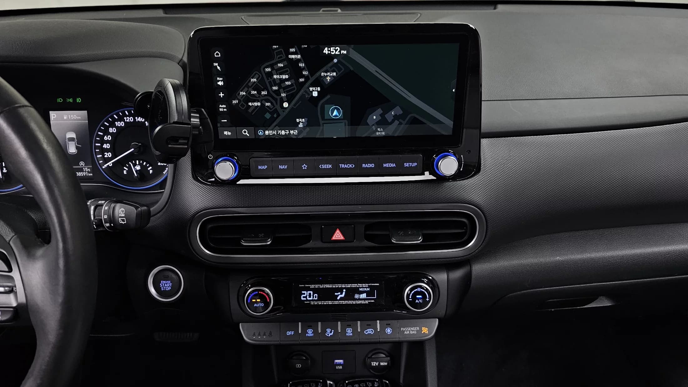 Hyundai Kona Gasoline 1.6 Turbo 4WD Modern, 2021 г. 38660 км. — фото 15