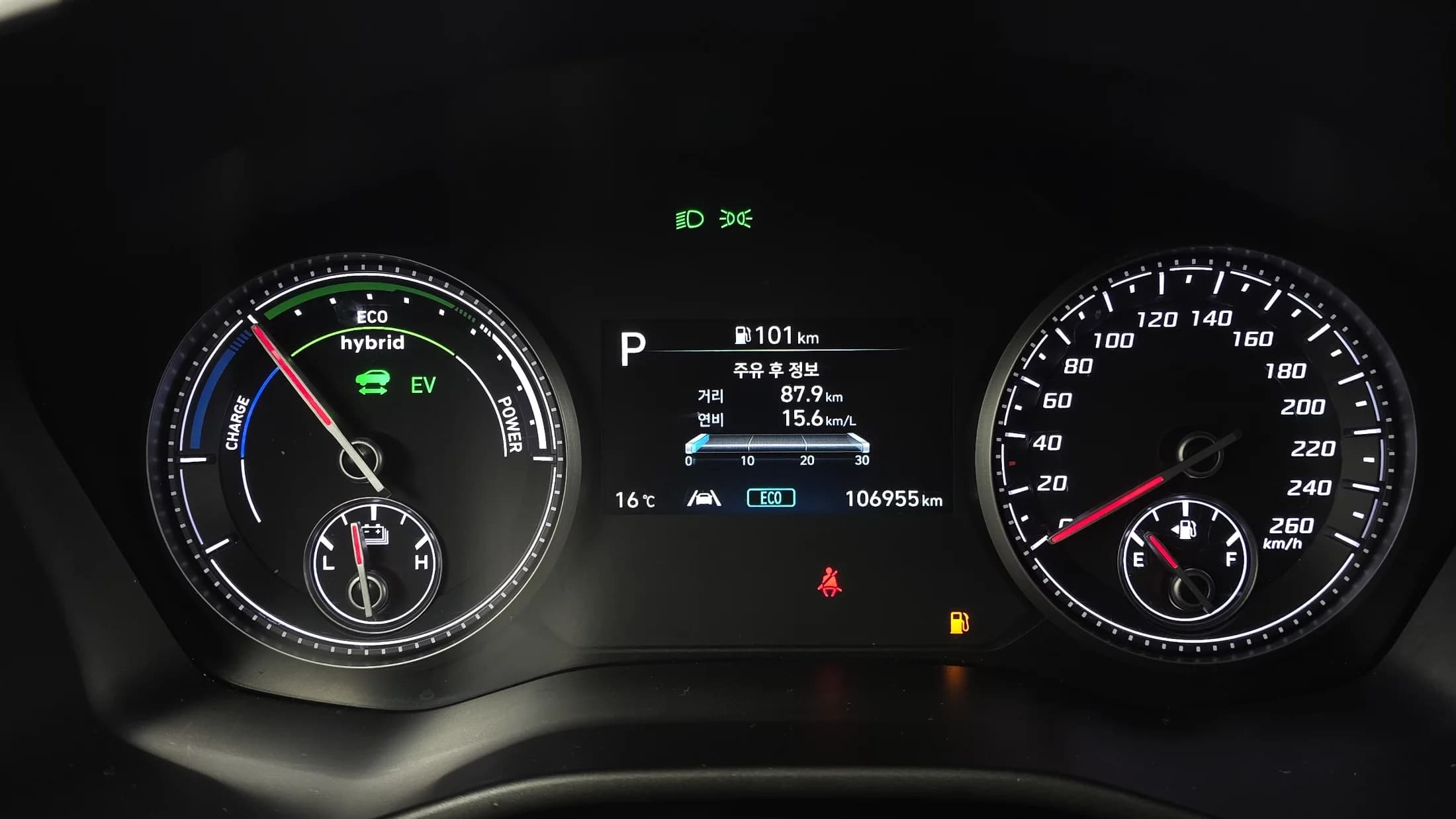 Hyundai Santa Fe HEV 1.6 2WD Prestige, гибрид, 2022 г. 106959 км. — фото 8