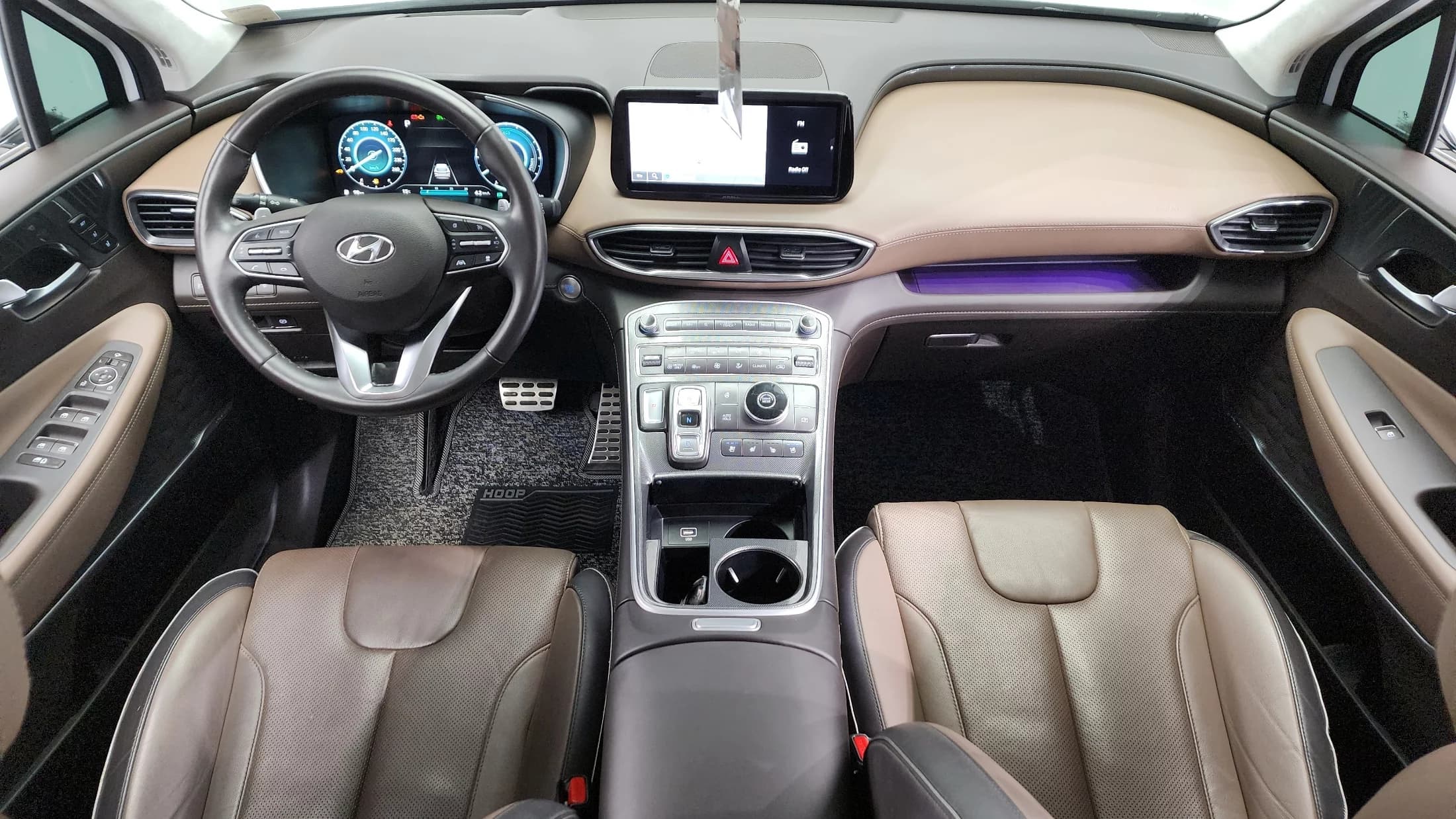 Hyundai Santa Fe HEV 1.6 2WD Prestige, гибрид, 2021 г. 69072 км. — фото 7