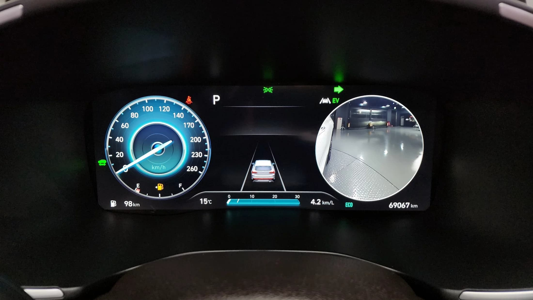Hyundai Santa Fe HEV 1.6 2WD Prestige, гибрид, 2021 г. 69072 км. — фото 8