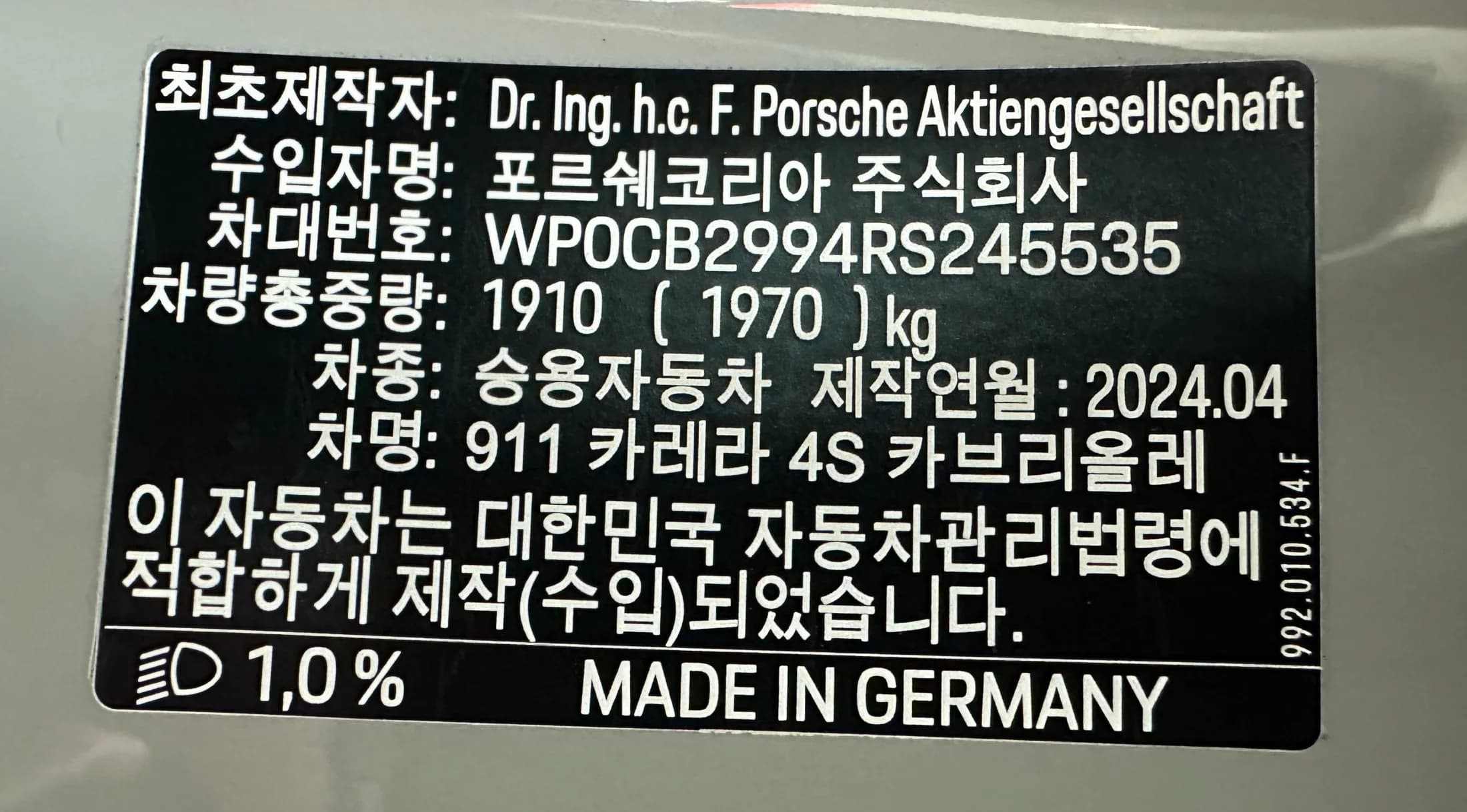 Porsche 911 Carrera 4S Cabriolet, 2024 г. 8346 км. — фото 20
