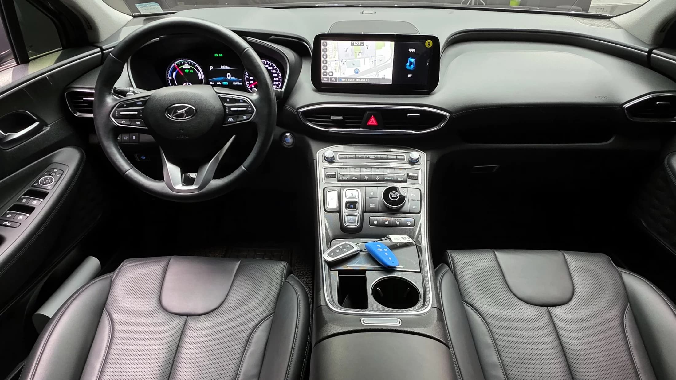 Hyundai Santa Fe HEV 1.6 2WD Prestige, гибрид, 2022 г. 28624 км. — фото 7