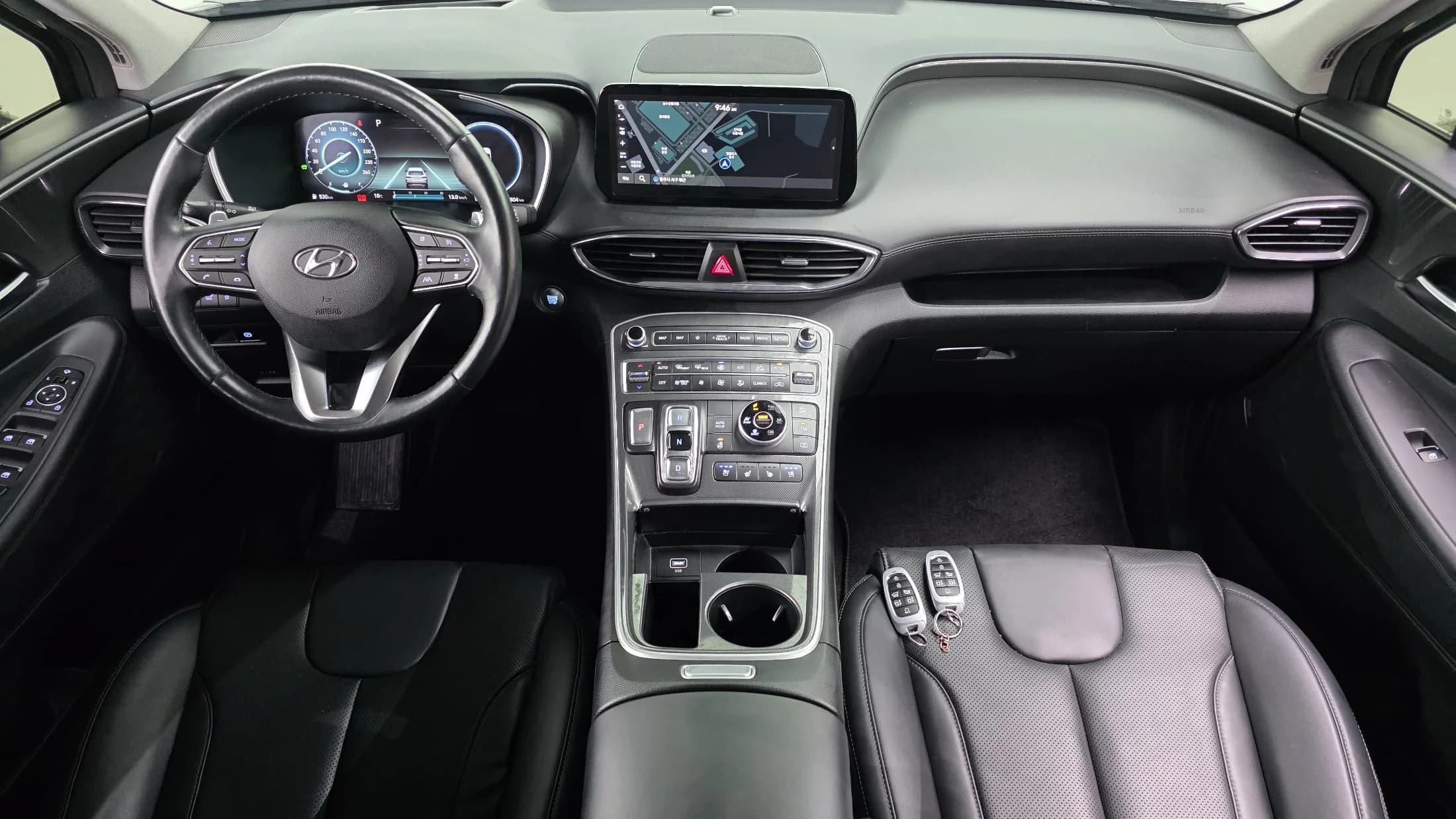 Hyundai Santa Fe HEV 1.6 4WD Prestige, гибрид, 2022 г. 88925 км. — фото 7