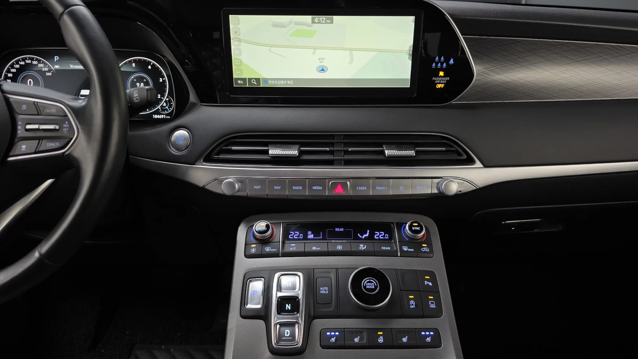 Hyundai Palisade Diesel 2.2 2WD Prestige, 2022 г. 184810 км. — фото 36