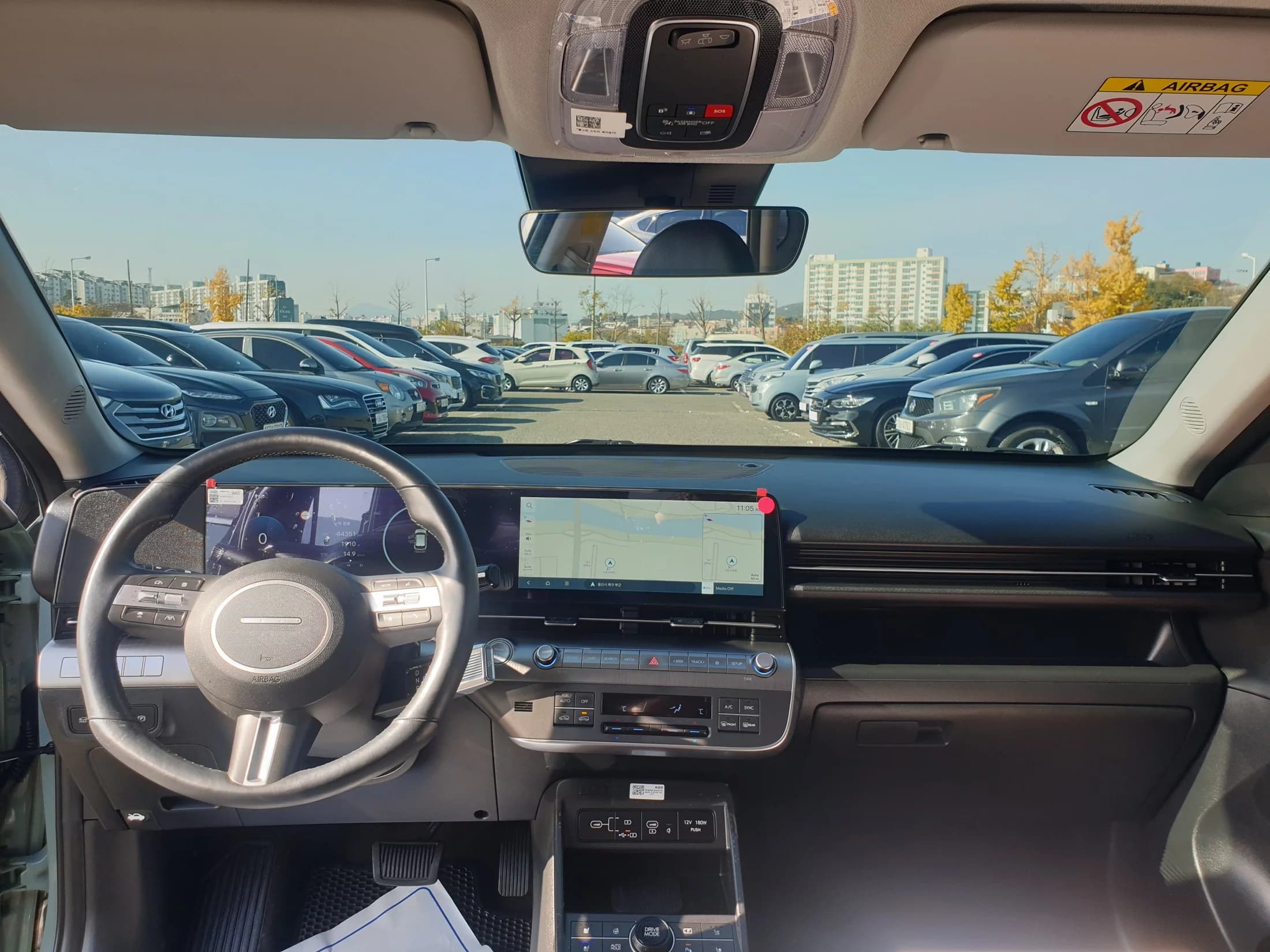 Hyundai Kona Gasoline 1.6 Turbo 2WD Inspiration, 2023 г. 84459 км. — фото 19