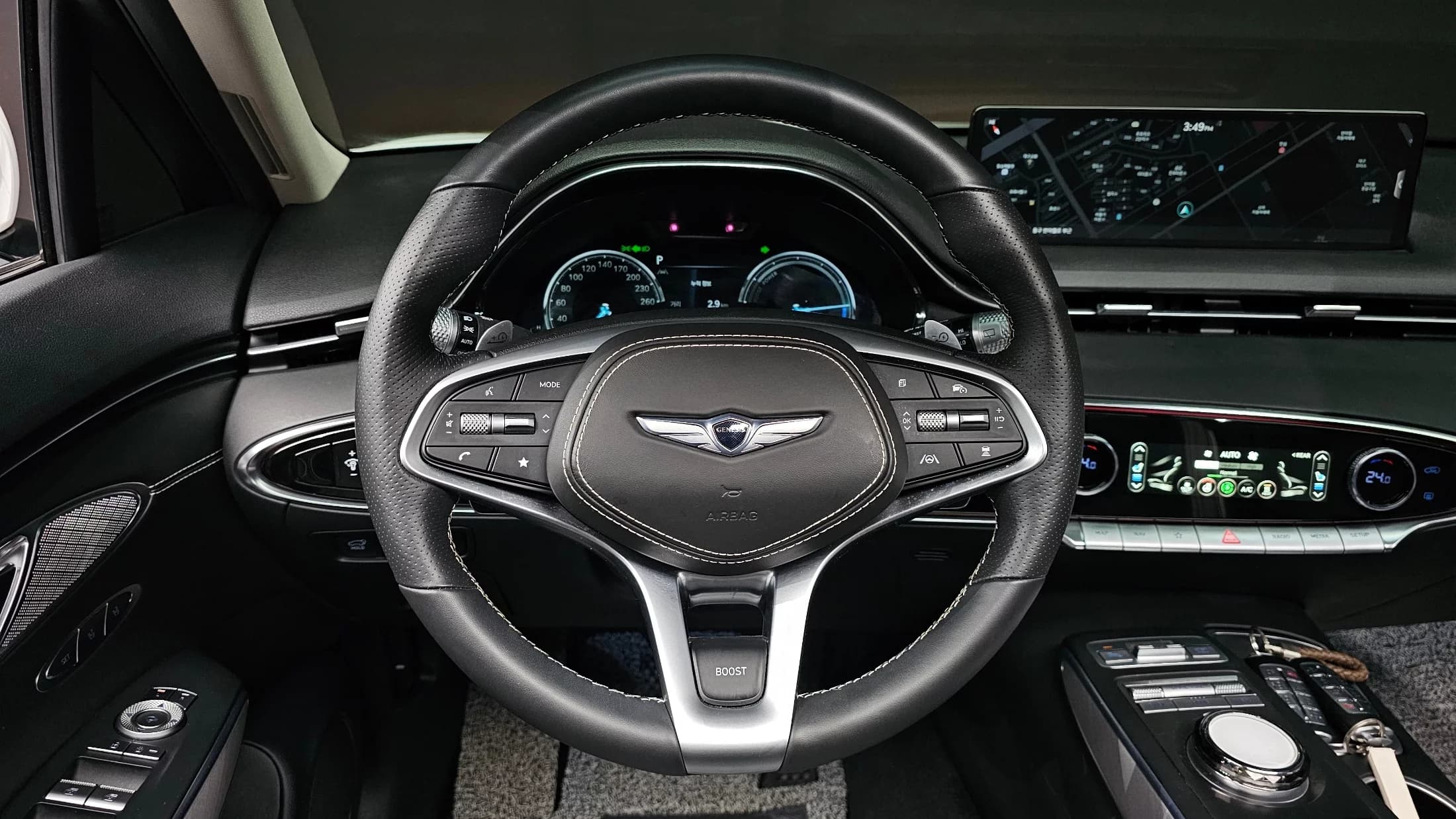 Genesis GV70 e-AWD, электромобиль, 2022 г. 41355 км. — фото 13