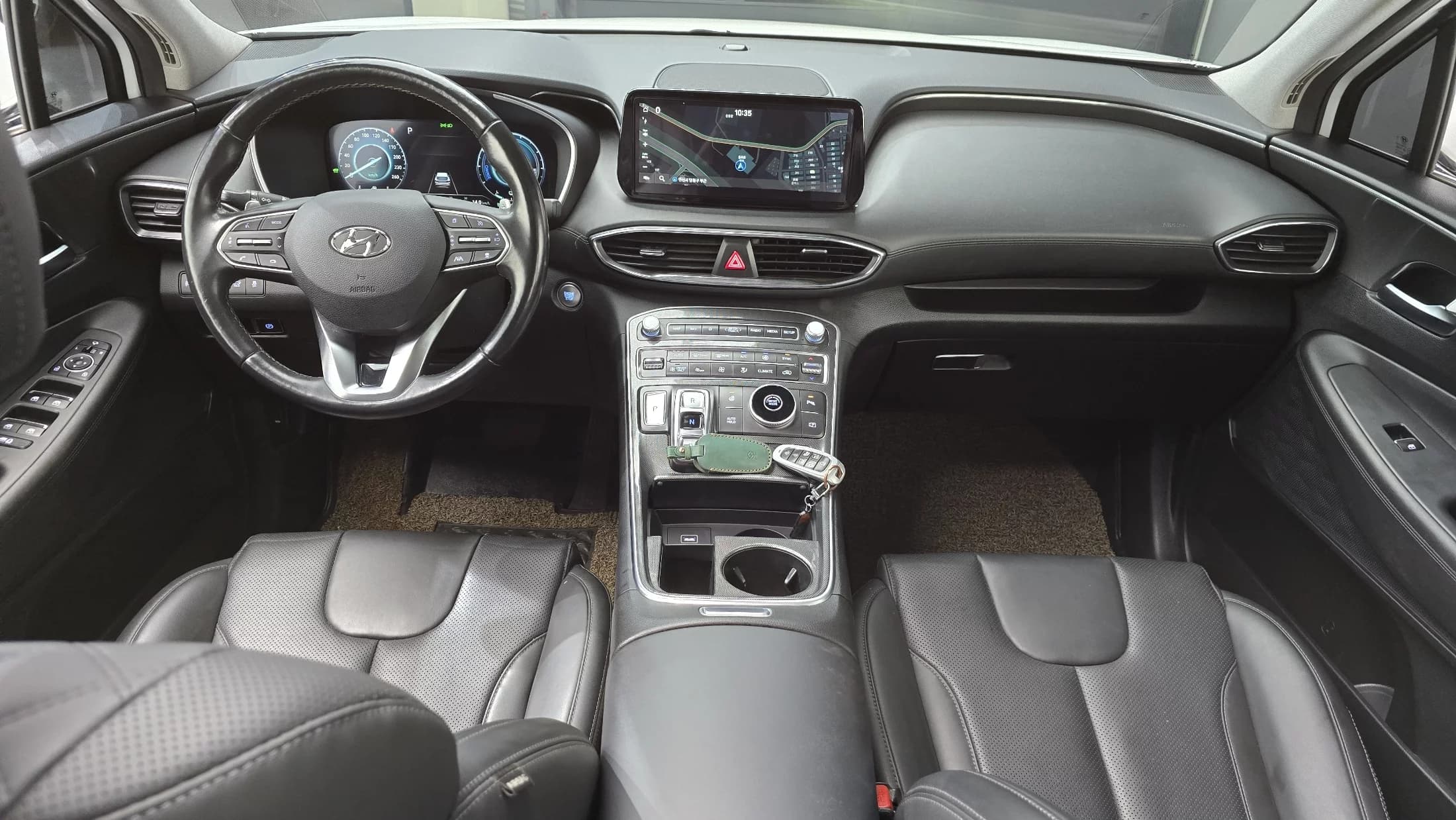 Hyundai Santa Fe HEV 1.6 2WD Prestige, гибрид, 2022 г. 88366 км. — фото 7