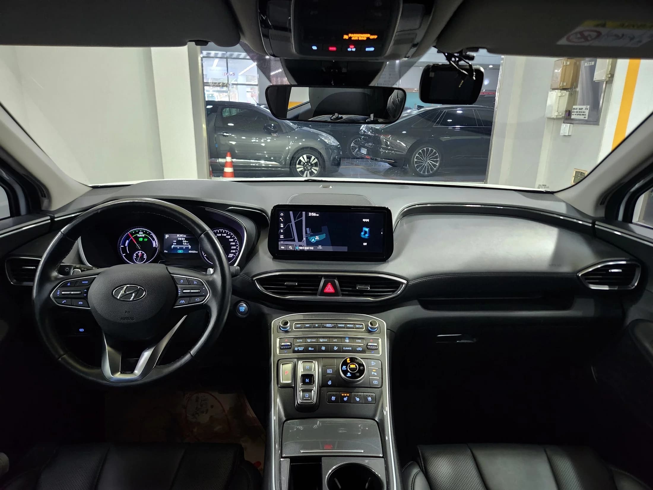Hyundai Santa Fe HEV 1.6 4WD Exclusive, гибрид, 2021 г. 45491 км. — фото 7